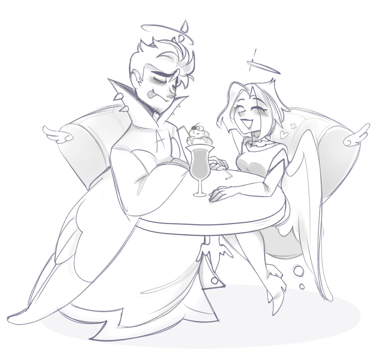 JennyaYovv's tweet photo. I'll never finish it. 
#guitarspear 
#adamxlute 
#HazbinHotel https://t.co/kEjrV7vKjo