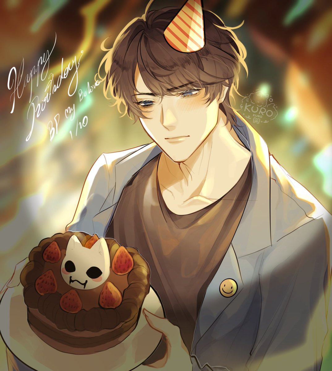 BlackyFox5's tweet photo. 🎊🎉🎂Happy Birthday BP my beloved (  1/10 ) 🎊🎉🎂 
 
แวะมาแฮปปๆๆวันเกิดBPแงวอ้วงรอบค่ำคั่บบฮือ😭🎊🎉🎊✨ พึ่งมีเวลาว่างมานั่งปั่นแฮปๆๆ งาน+เขียนรายงานมรสุมมากกก🥹🥹🔥 แต่วันเกิดBPยังไงก็ไม่พลาดแน่นอนค่ะะ ขอให้แงวอ้วงมีความสุข กินข้าวเยอะะๆๆนะะะ🥺🥺🥺💪💪🎂🎊✨💥
#bloodypainter https://t.co/cIpHT5mexR