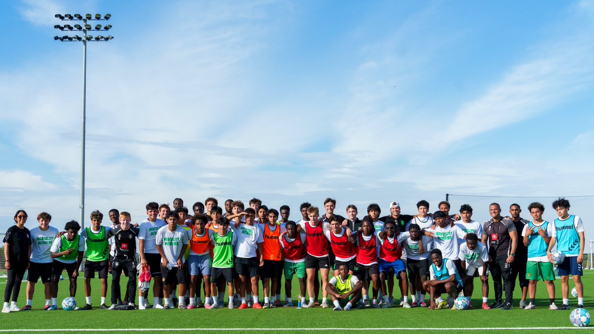 LexSporting's tweet photo. Yesterday, our captain @aaronmolloy18, along with the help of his teammates and coaches, hosted a free soccer clinic for Bryan Station High School on our training fields!

Aaron created a professional training environment, complete with drills LSC runs frequently and a small-sided tournament. ⚽️