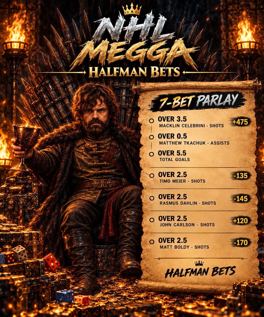 Halfmanbets's tweet photo. NHL MEGGAAA🏒 https://t.co/2rjATp92Db