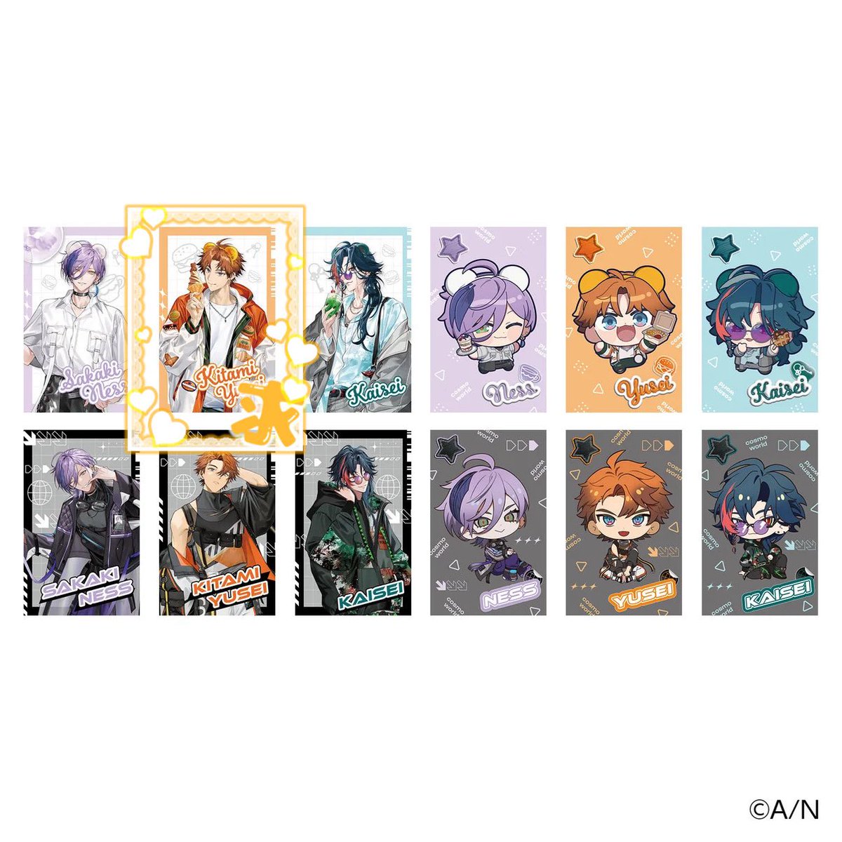 a_non_79's tweet photo. 【交換】にじさんじ／3SKM／コスモワールド／ランダムカード

譲→画像1枚目
求→画像2枚目

郵送にて承ります。
プロカをご一読の上、検索から気軽にお声かけください。 https://t.co/qXfdKgMC6l