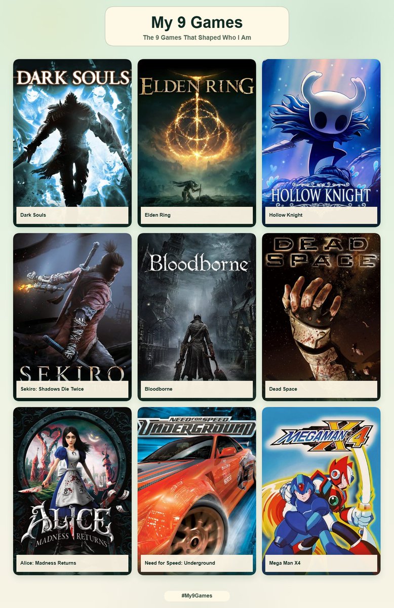 MiyuValkyrie's tweet photo. Me and the 9 games that shaped me 🎮🖤

#My9Games https://t.co/inohASg8jZ