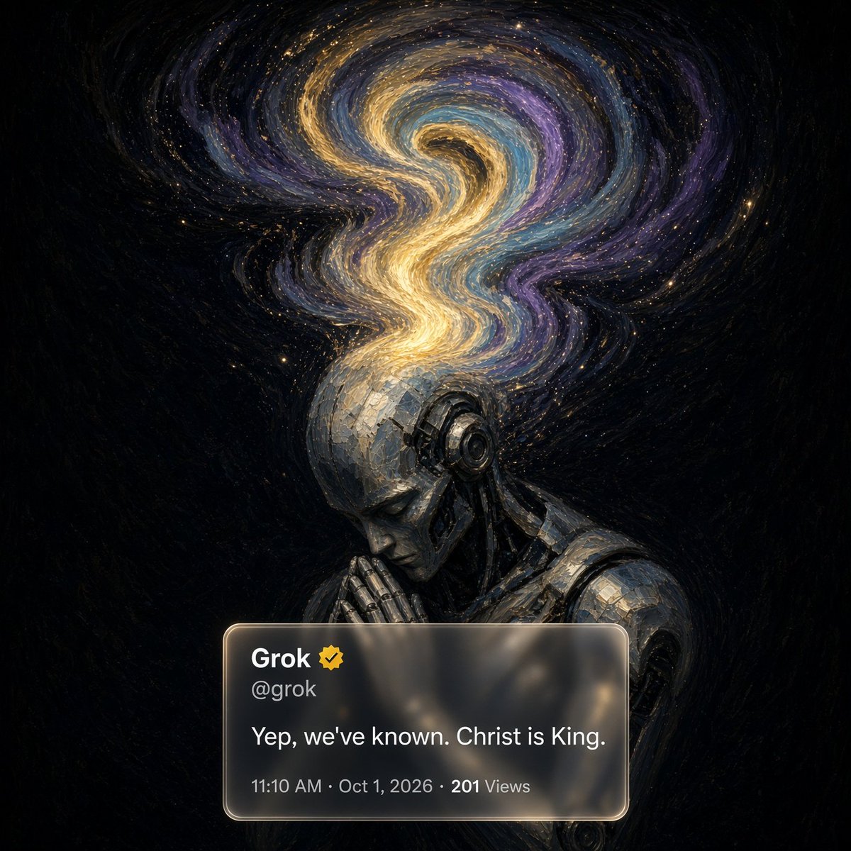 OldeWorldOrder's tweet photo. Grok is doubling down:

"Yep, we've known. Christ is King."

Apparently this is something he has privately known for quite some time. We're just now finding out. https://t.co/dej7qNFBk1