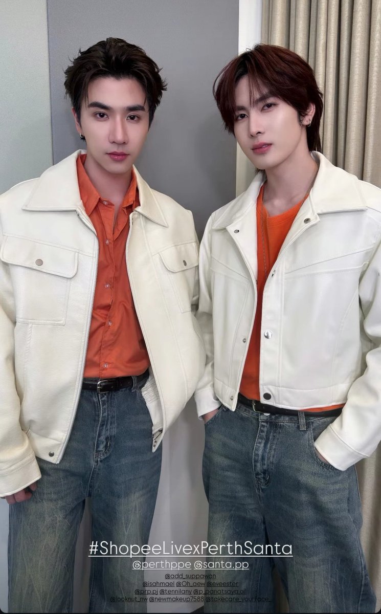 TrendforPerth's tweet photo. SHOPEE PERTHSANTA NAROCK MAK

#ShopeeLivexPerthSanta
#PerthSanta #เพิร์ธแซนต้

A heartfelt thank you to @ShopeeTH for inviting Nong Perth and Nong Santa to join today's live stream 🙏 The live was so fun and lovely, and MC was so cute 🤏 
I hope to have more opportunities to collaborate in the future 🫶 Thank you so much 😚