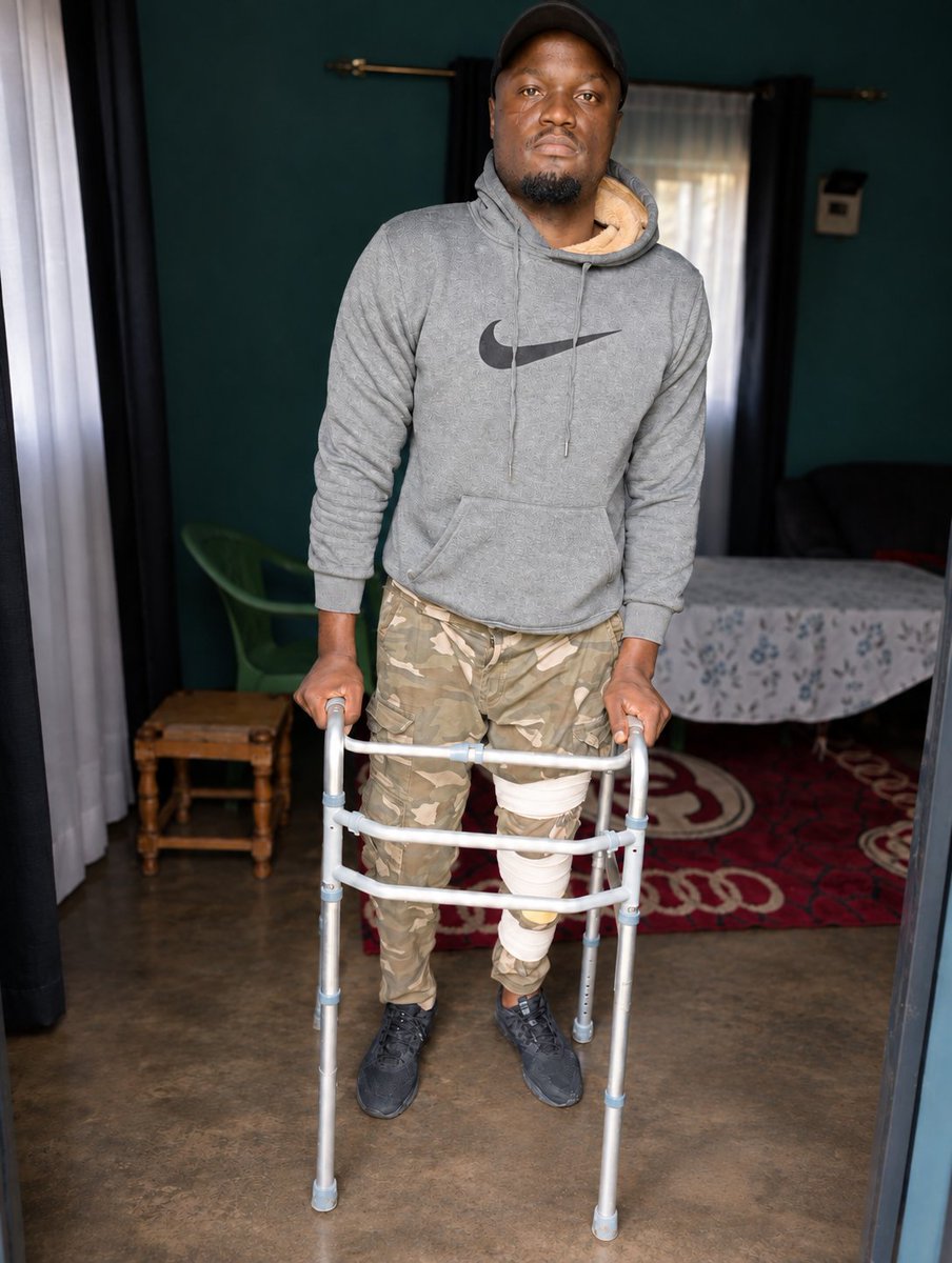 ian_keyaer's tweet photo. A week ago, I was urinating blood after my surgery. I was in pain and had started losing hope.

Then Kenyans showed up.

Today, I'm standing. This is Day 1 of trying to walk again. I'm here because of you. 🇰🇪🙏🏽

We've raised 404k of our KSh 500k goal. Less than KSh 96K to go.

Please be part of the rest of my recovery. Let's finish this together. ❤️

https://t.co/UFydS4BpUV

Paybill: 891300
Account: 150028