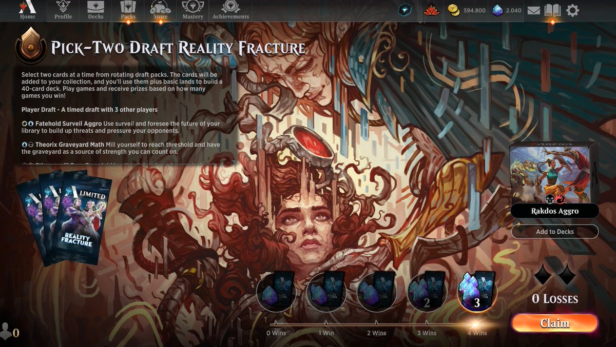 AlfaceVerde's tweet photo. #4🏆 de REALITY FRACTURE
Rakdos Aggro 4-0
Com grande destaque da custo 2, Skilled Battlecaver
Surpreendendoooooo!
#mtg #magicthegathering #mtga #magicarena #realityfracturemtg #mtgrealictyfracture #mtgfra #framtg https://t.co/juwDfDjjnn