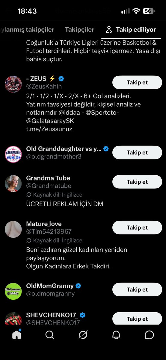Rooperrich's tweet photo. @gece_volka64962 @harpia_49 @Yusuf__Tekin @cftcblnt @istanbulilmem Porno sayfalarını takip ediyo millete abaza mısınız diyo https://t.co/OIOYg4URA1