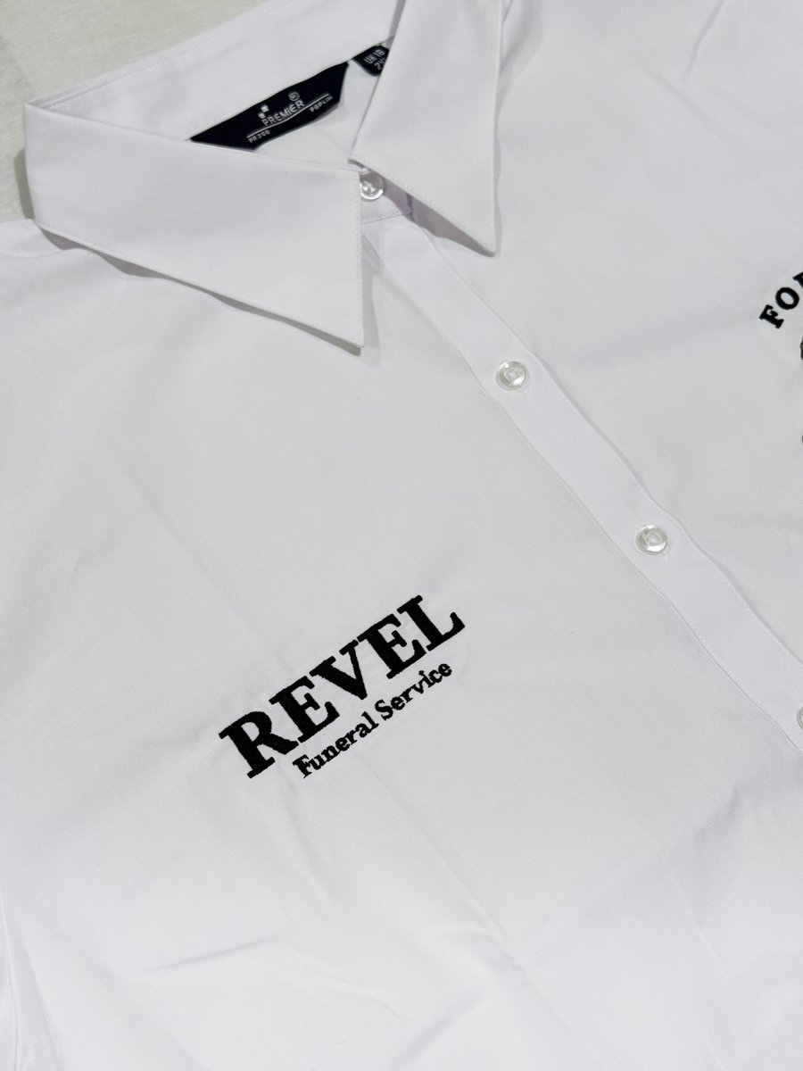 WizardEmb's tweet photo. Corporate Shirts for the team at Ford of Bretford / Revel Funeral Services - finished with bespoke embroidery on both the left and right chest for a clean, professional look 🧵

https://t.co/i8KNpbyQqb

#wizardembroidery #branding #workwear #uniform #corporatebranding #shirts https://t.co/YunfpGsVqS
