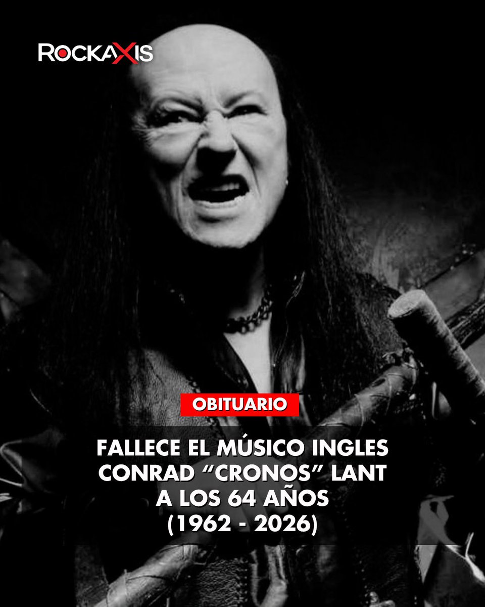 rockaxisoficial's tweet photo. 🕯️ Falleció Conrad “Cronos” Lant, voz, bajo y figura central de Venom durante más de cuatro décadas. Desde "Welcome to Hell" y "Black Metal" hasta "At War With Satan" y "Possessed", su trabajo fue fundamental para transformar el heavy metal y sentar las bases del sonido extremo.

La noticia fue confirmada por Venom, que destacó su legado y agradeció a las legiones que acompañaron al músico durante su trayectoria.

🕯️ Descansa en paz, Cronos. Su música y legado permanecerán. 🤘