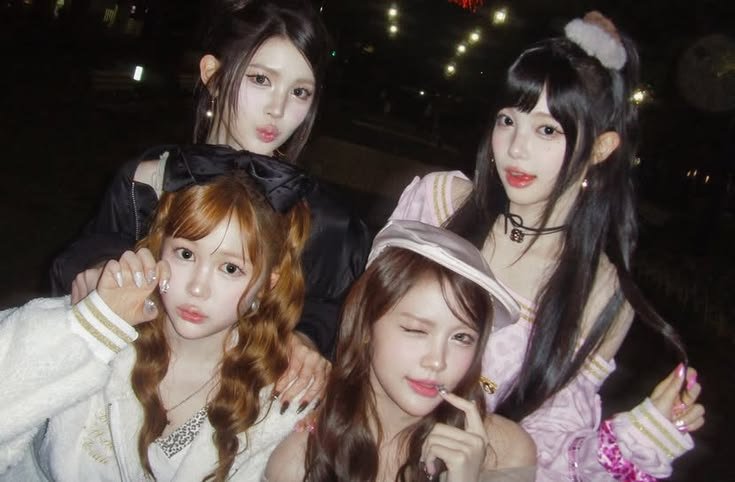 atmaYEON's tweet photo. Gyaruu~uu ☆〜（ゝ。∂） @atmaCARMEN @atmaROHYUNA @atmaLEEAN 𓏭  𓂃 𖦹 https://t.co/ZqVJJivbfC