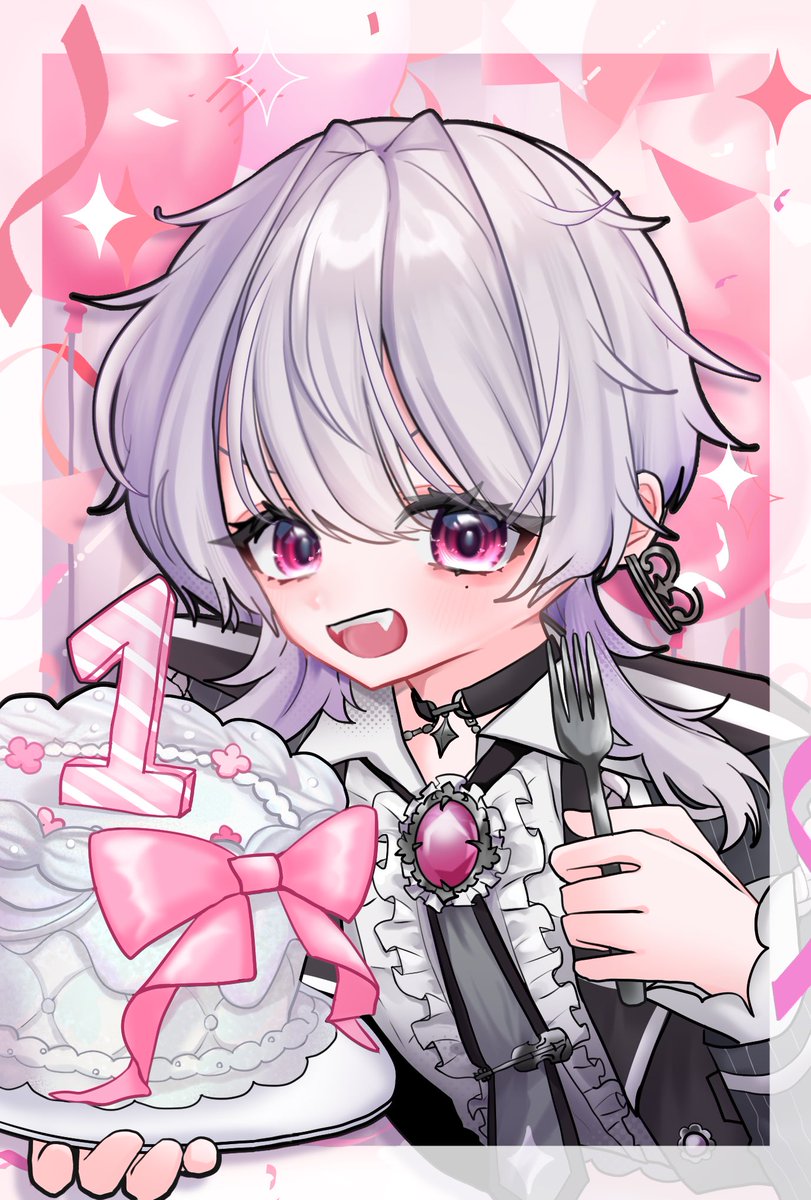 Lilil_Blanc's tweet photo. 今天我生日🥳🎂
直播1週年&amp;又老一歲啦

感謝所有願意陪伴我的人
沒有開始活動的話一定不會有這些美好的事情！愛大家…😍

紀念賀圖繪師：小花(@ OhanaIzuriha ) https://t.co/QHJCQelN83