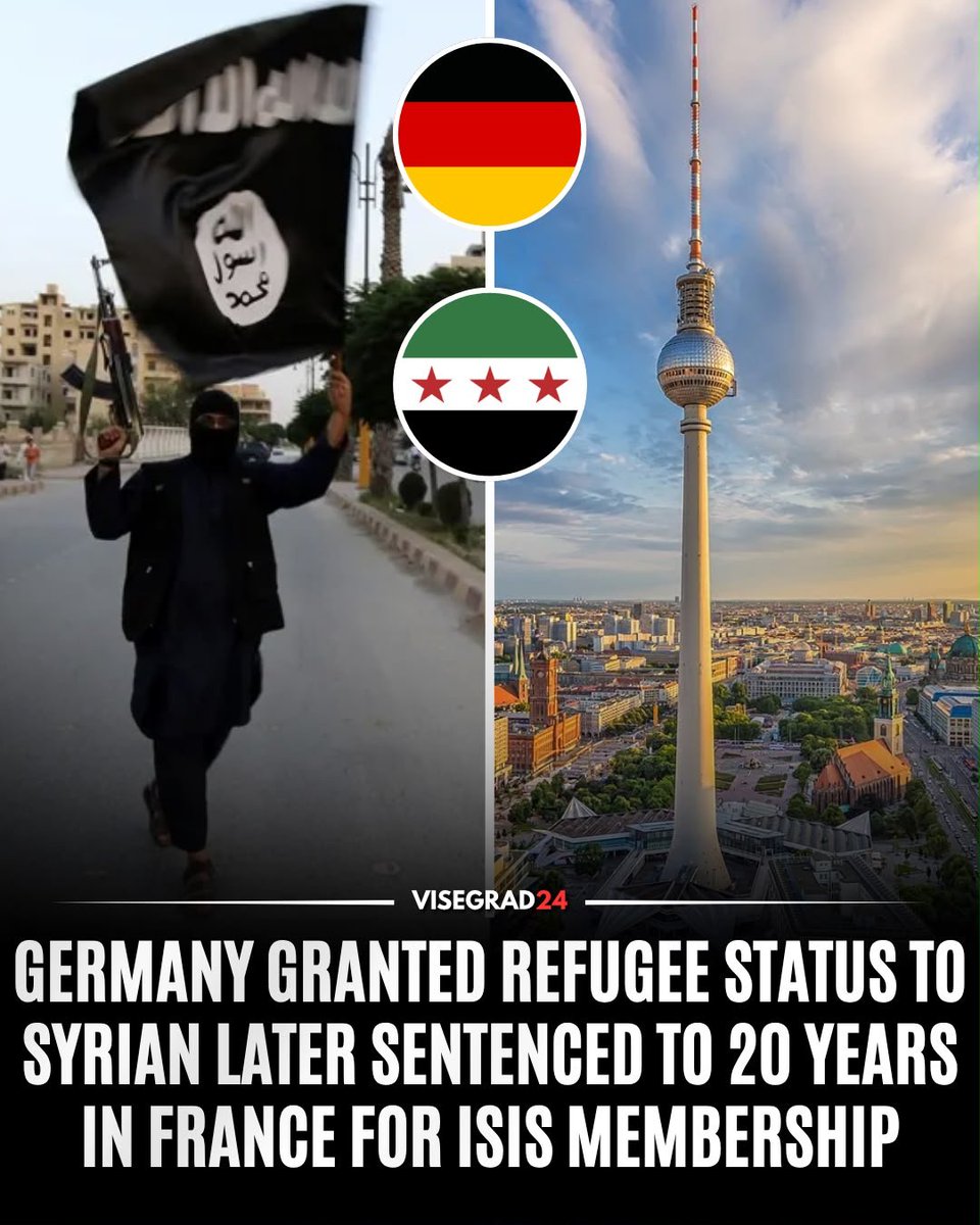 visegrad24's tweet photo. Syrian migrant Kaïs Al-Abdallah, known as “Abu Hamza TNT,” was granted refugee status in Germany and studied chemistry at universities in Göttingen and Marburg despite other Syrian refugees reporting him to German police in 2015 as a suspected ISIS explosives expert.

German investigators later found a roughly 4,200-page ISIS explosives manual on his computer and detected traces of nitroglycerin on his passport. Germany nevertheless closed its investigation in 2016, citing insufficient evidence.

Two French journalists formerly held hostage by ISIS later identified Al-Abdallah. France pursued the case, and he was eventually sentenced in Paris to 20 years in prison for membership in a terrorist organization.