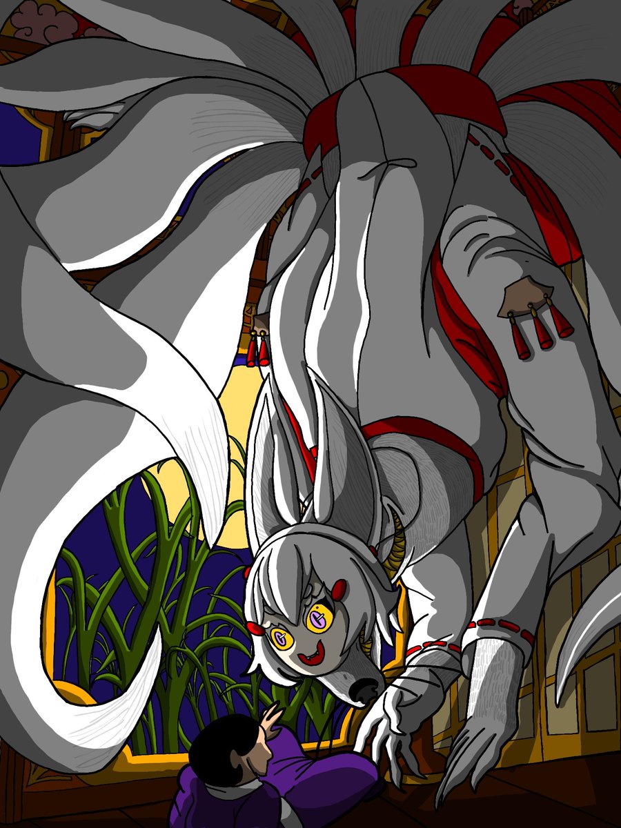 stygian_inkling's tweet photo. #Phasetober Day 1
He had almost reached the temple doors. So close, yet she was waiting. Crawling down from the ceiling, the priestess grinned.
"Going somewhere?" 
#Artcoholic https://t.co/e1sGKL4CZq