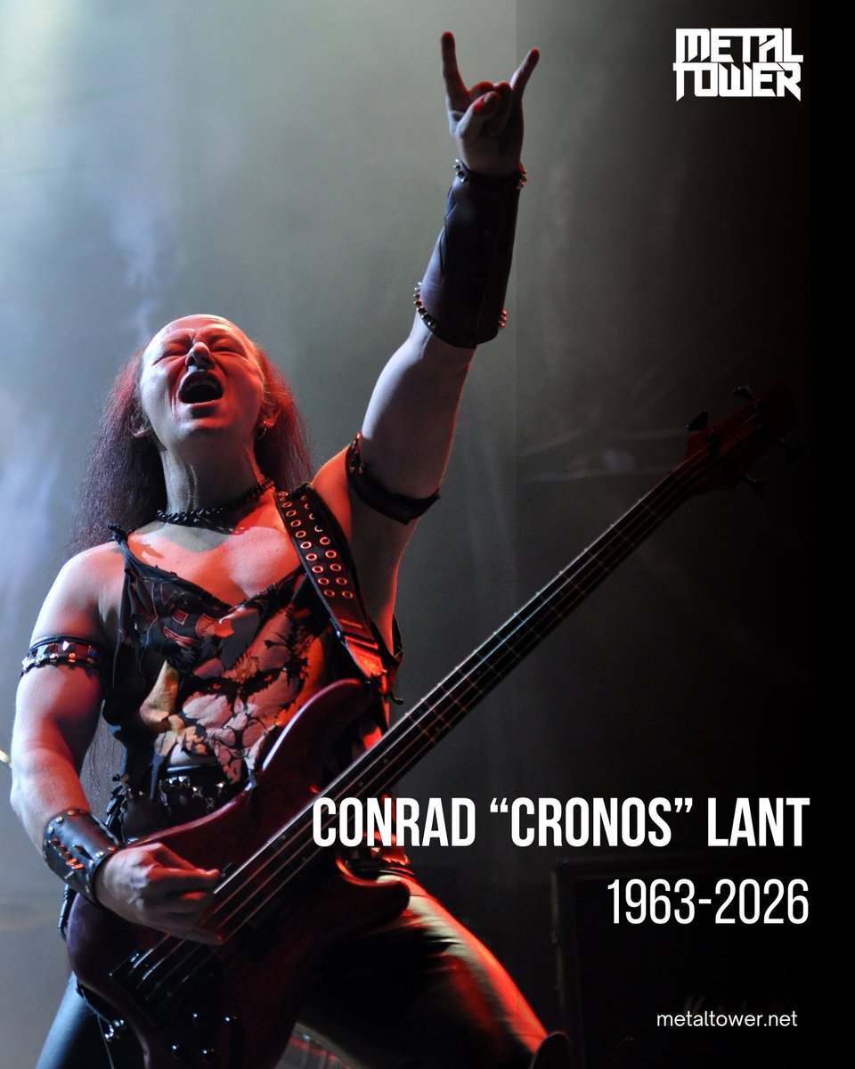 themetaltower's tweet photo. Descanse en paz, Conrad “Cronos” Lant (1963–2026)

VENOM confirmó el fallecimiento de su vocalista, bajista y fundador. Durante más de cuatro décadas, Cronos fue el corazón de la banda que, con Welcome to Hell (1981) y Black Metal (1982), sentó las bases del thrash, el speed y el black metal.

Su hijo Nathan escribió: “Ha entregado su alma, y su música seguirá viva. La leyenda de Cronos nunca morirá”.

Hasta siempre, Cronos. 🤘

#Venom #Cronos #RIP #BlackMetal