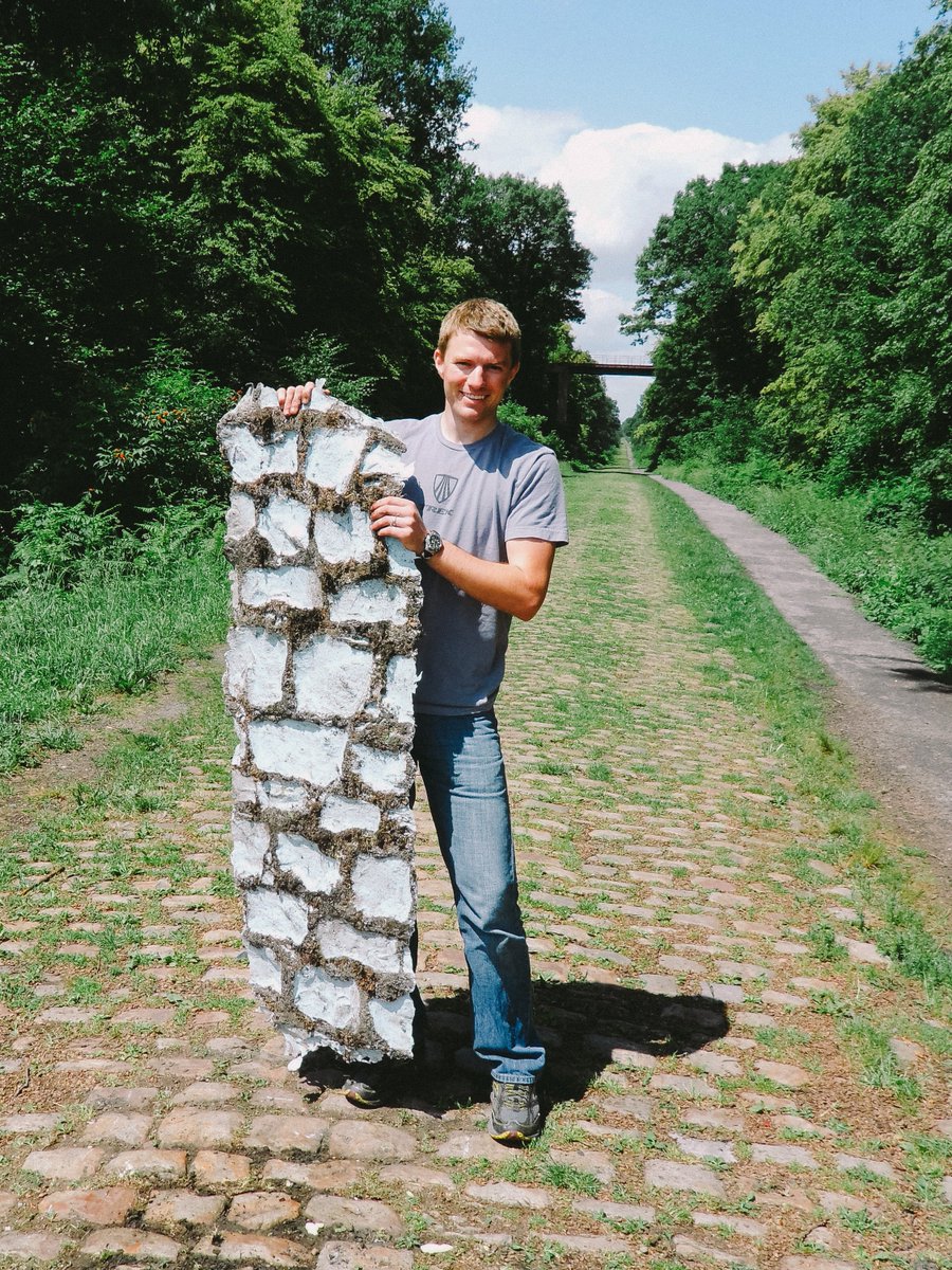 TrekBikes's tweet photo. In 2014, Trek engineers headed into the Arenberg Forest to mold the legendary Paris-Roubaix cobbles. The plan was to bring the bumps back to Wisconsin to help build faster bikes. Then an officer approached. 
 
Read "Proving the ride" now 🔗 https://t.co/mdROIJUlJP https://t.co/EvJ5f2iQsb