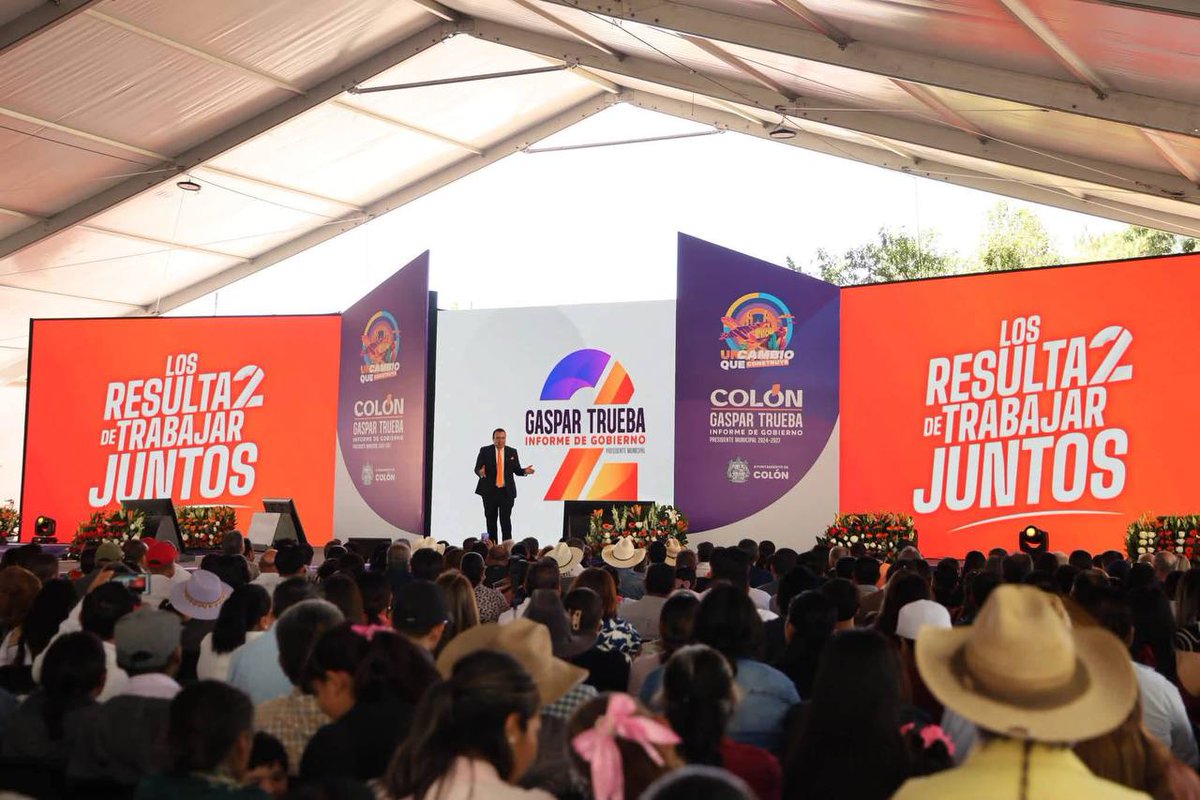 MovCiudadanoMX's tweet photo. ¡Estos son #LosResulta2DeTrabajarJuntos en Colón, Querétaro! 👊 🧡

En 2 años es el primer lugar en seguridad, en inversión tecnológica y en transporte público. 💪

Junto a Gaspar Trueba, el cambio no se detiene y se vive de la mano de las personas de Colón. 🍊 https://t.co/ZJkExZ7M1B