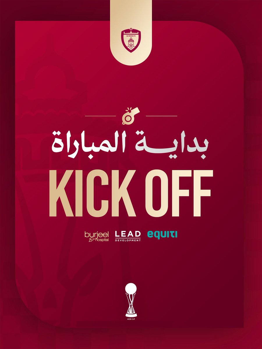 AlWahdaFCC's tweet photo. 🚩 : "ضربة البداية"

🟤🟤 الوحدة
🔵⚪ بني ياس 

#WHDFC https://t.co/OLjgSnF7U9