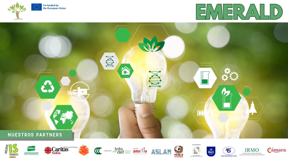 cam_valladolid's tweet photo. 🌍Cambiar de #país no debería significar empezar de cero
EMERALD trabaja para acercar a trabajadores migrantes nuevas competencias y oportunidades en los empleos verdes y digitales
👉Descubre #EMERALD y acompáñanos en este proyecto #europeo
En colaboración con @Dip_Va https://t.co/rknmqf8hNX