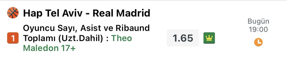nbavipboxx's tweet photo. Euroleague özel 🏀

Yüksek güven

Real Madrid  Pedro martinez yönetiminde ilk 5 leri 5. Dakikada değiştirip  ikinci beşi oyuna sokuyor Valencia da olduğu gibi  baktığımızda maçın tamamına yayılan süre içersinde 20-22 dk süre dağılımı alıyor. 
Oyuncu performansı açısından da bu çok önemli Maledon’un 3 maç boyunca istatistikleri 👇

Maledon son 3 maç istatistiğine bakılacak olursa sayı  asist rib tarafında bu baremi rahatlıkla geçtiğini görüyoruz .

Anadolu Efes 
9 sayı 4 Rib 5 asist : 18 istatistik 
MALAGA 
17 sayı 2 rib 7 asist : 26 istatistik 
Sezonun ilk maçı DUBAİ 
11 sayı 4 Rib 6 asist : 21 istatistik 

Maç başına 22 dakika süre alıyor biz toplam 17 bekleyeceğiz şans bizimle olsun