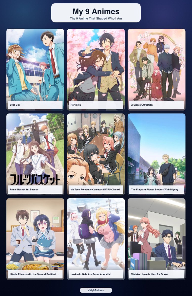 AEDRAZIEL's tweet photo. Top 9 anime romance https://t.co/meoGt5txss