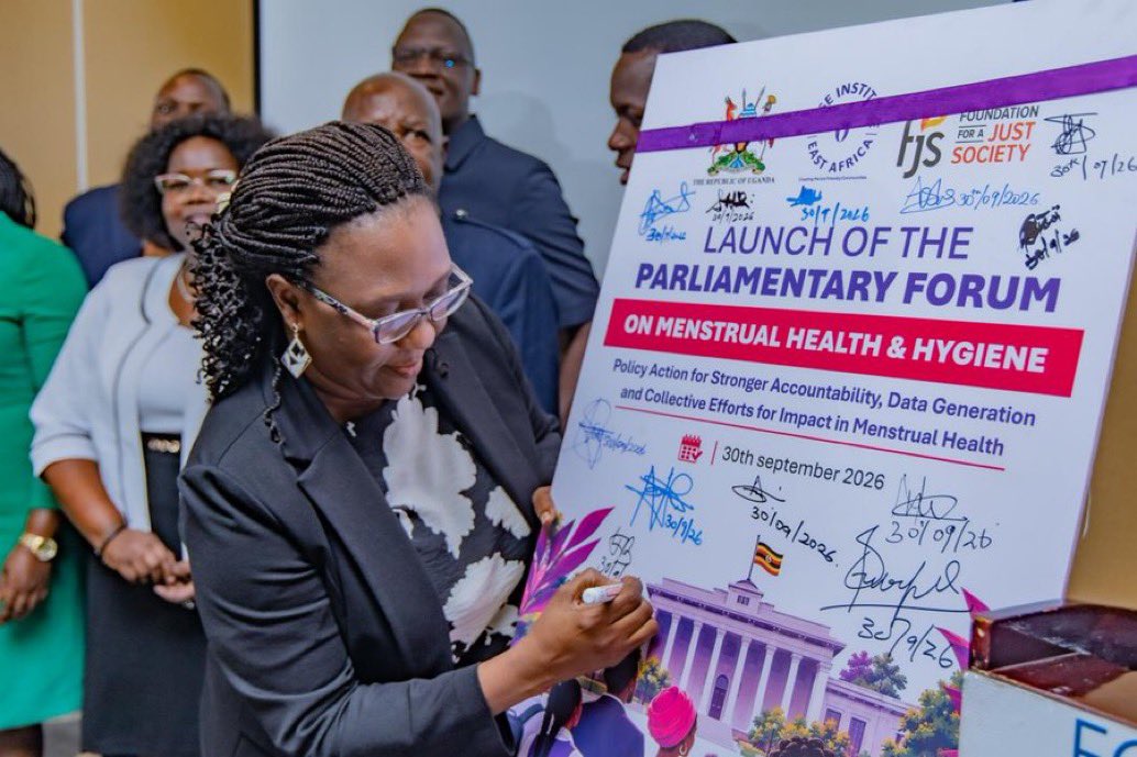 EstherBirungi22's tweet photo. I was honored to attend the launch of the PARLIAMENTARY FORUM ON MENSTRUAL HEALTH & HYGIENE as a member of The Period Equality Network cordinated by @IriseEastAfrica  

Seeing Members of Parliament commit to championing menstrual health and hygiene through legislation, policy advocacy, resource allocation and parliamentary oversight was a significant moment for the movement.

The establishment of the Forum’s Executive Committee and Regional Champions also creates an important structure for sustained parliamentary engagement across Uganda.

As menstrual health advocates, we have long called for menstrual health to be treated as an issue of dignity, health, WASH and equity. I’m glad to be part of a growing movement pushing these conversations into spaces where policy and accountability can translate into lasting change. @LillianBagala | @GeorginaAsizu