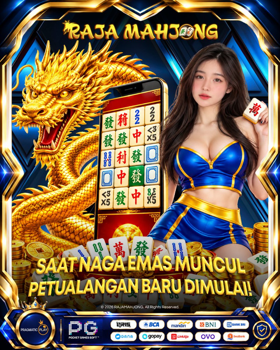 RajaMahjongID's tweet photo. 🐉✨ Saat Naga Emas muncul, petualangan baru dimulai! 🀄🔥 Siapkan strategi terbaikmu, susun setiap langkah, dan nikmati tantangan Mahjong yang makin seru. Siap masuk ke arena? 👑🎮 #RajaMahjong #TimnasDay #Mampus #Bahlil #쉿_비밀의솊 #Lolos #HamSTAR_Kyungmin_Day #Kapolri https://t.co/tL9V9zIMGm