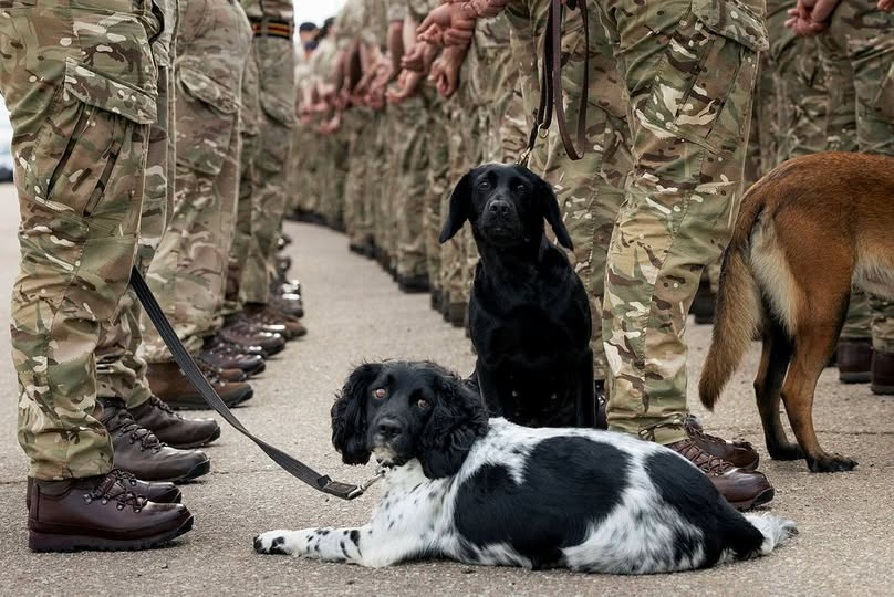 MilitaryJournal's tweet photo. Military Working Dogs on parade at Kendrew Barracks on Tuesday 29 September 2026. A new Military Working Dogs Headquarters and facilities at Kendrew Barracks were officially opened by HRH The Princess Royal on 29 September.

📷  Cpl Christian P Delice / © Crown copyright 2026 https://t.co/AM1InEvMfR