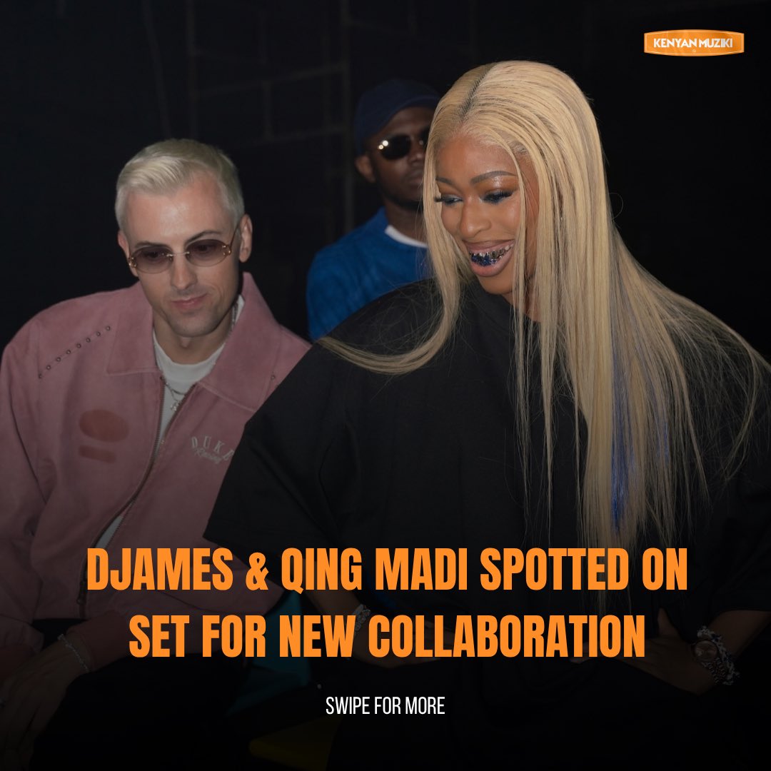 KenyanMuziki's tweet photo. DJAMES &amp; QING MADI SPOTTED ON SET FOR NEW SINGLE

DJames and Qing Madi have been spotted together on set, teasing what appears to be a new collaboration.

The visuals are already in motion. More details soon.
@Qingmadi
#KenyanMuziki #WeAreTheNews #DJames #QingMadi https://t.co/AXhDTGI9YG