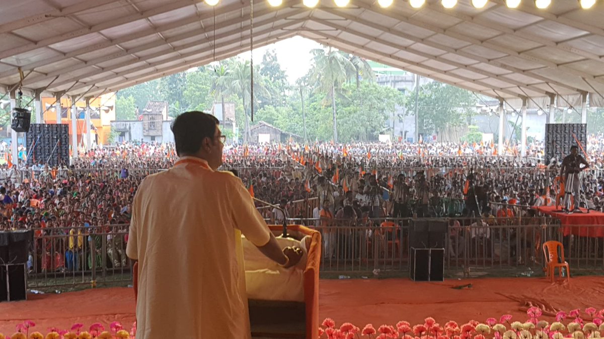 RahulSinhaBJP's tweet photo. আজ শক্তিপুরের প্রতাপ সিংহ প্লেগ্রাউন্ডে মাননীয় মুখ্যমন্ত্রী শ্রী শুভেন্দু অধিকারীজির সঙ্গে জনসভায় অংশগ্রহণ করলাম।

রেজিনগারের মানুষের স্বতঃস্ফূর্ত উপস্থিতি ও ভালোবাসায় এই জনসভা হয়ে উঠল আরও তাৎপর্যপূর্ণ। https://t.co/ZcfkCeFwRD