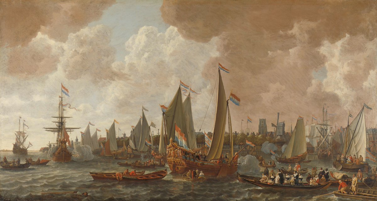 Goudriaan2's tweet photo. Arrival of Charles II, King of England, in Rotterdam
Lieve Verschuier, 1660-1665 https://t.co/lbzZwNLzuE