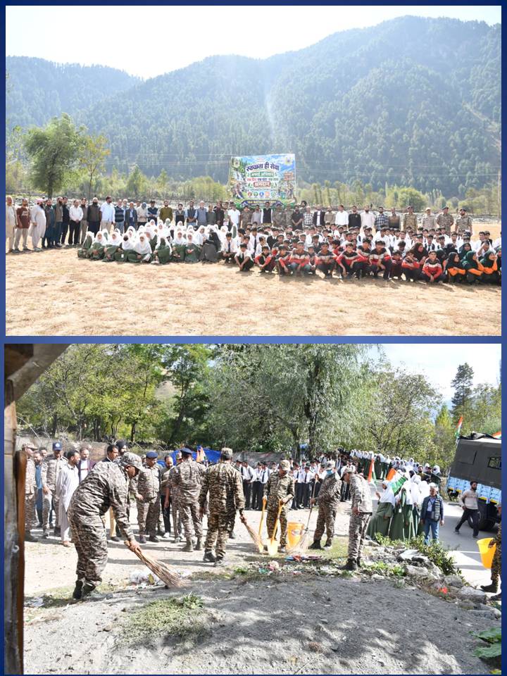 164Pro's tweet photo. Swachhata Hi Seva(SHS) campaign-2026 conducted at 164 BN, CRPF. #SHS2026 #SwachhataHiSeva2026 “Jan Jagrukta Abhiyaan” Organized by the Unit at C/164Bn, Gadole, Dist-Anantnag (J&amp;K) today. https://t.co/6YIcrQuZM3