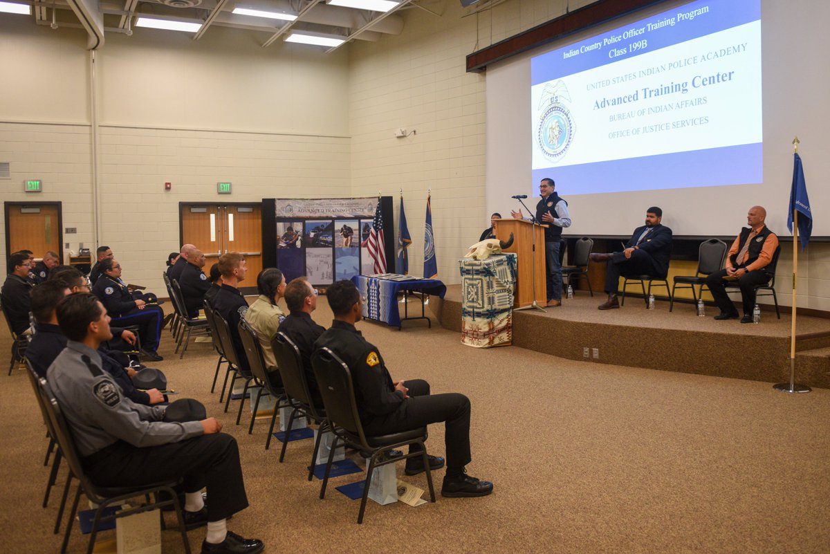 USIndianAffairs's tweet photo. Training tribal law enforcement strengthens public safety across Indian Country. By expanding training to North Dakota, USIPA is improving access to federally certified training for tribes nationwide. https://t.co/vBsCPyeWaW