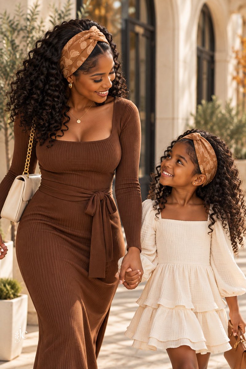 JubieCreative's tweet photo. Made to match. Made for the moments. 🤎🍂
Mommy & Me in Fall Leaves—a little autumn warmth, made together. 🧵✨
#JubieCreative #MommyAndMe https://t.co/vdft15svw9