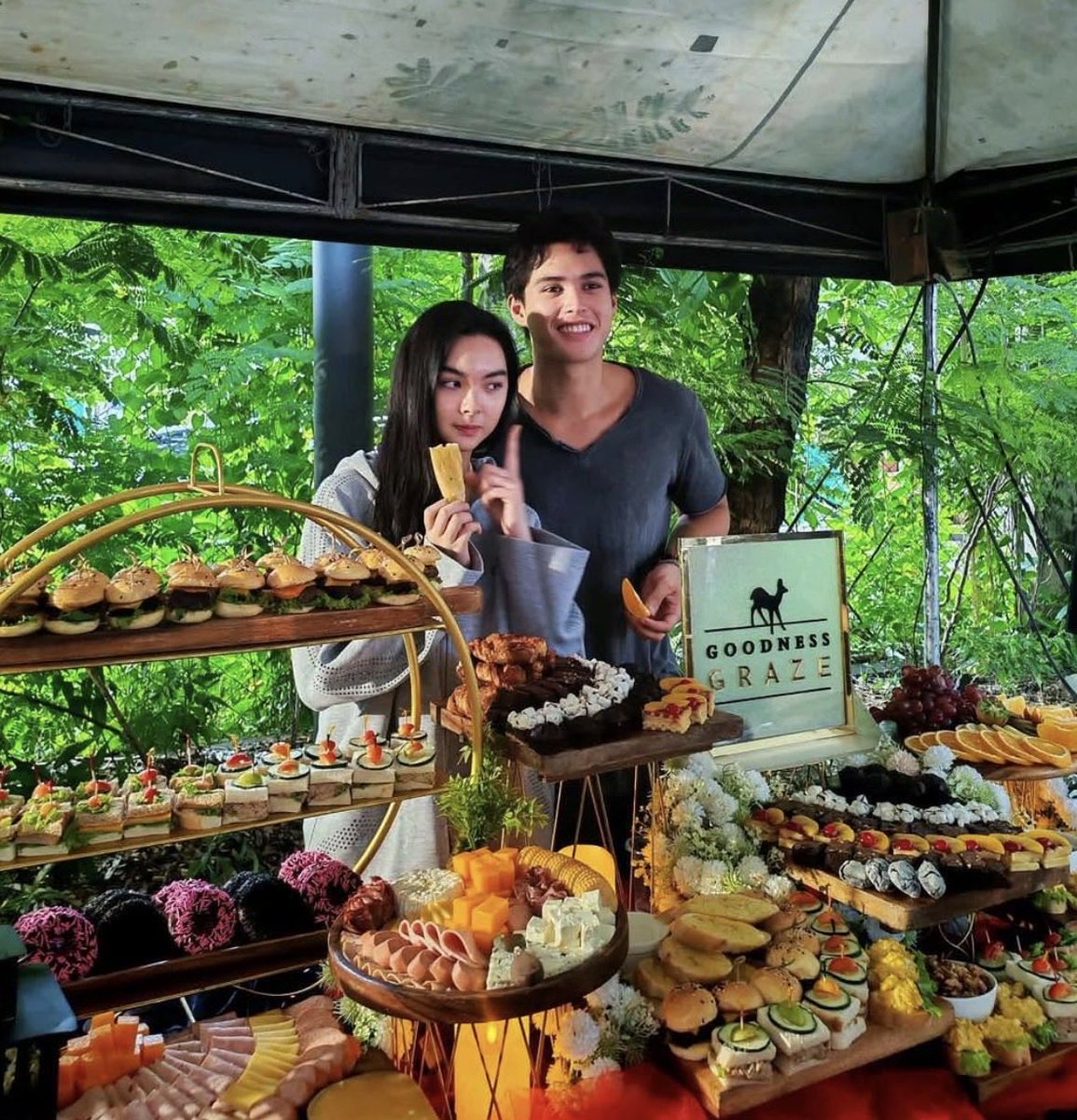 avernaleese's tweet photo. Kai and kyle enjoying grazing table today ny kylenatics waaaa so cutie niyo 🩵🥹

#KaiKyle #FirstSem https://t.co/S6otCXPDk2
