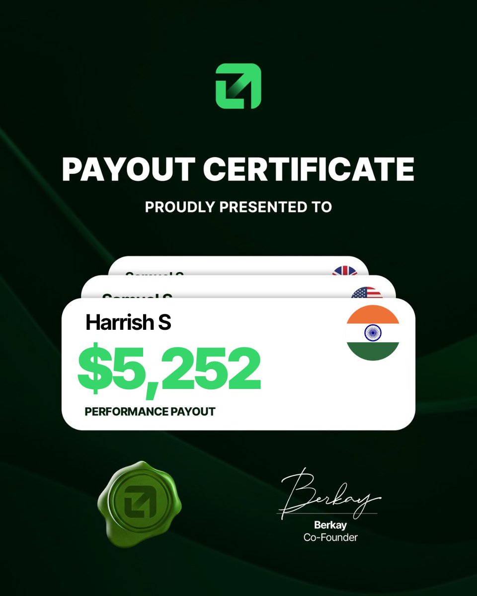 EquityEdgeUK's tweet photo. $5,252 just landed for Harrish S 🇮🇳💸

That's not luck. That's a plan, followed consistently, until the result showed up.

Huge congratulations to Harrish on a well deserved performance payout.

This is exactly what Equity Edge is built for.

Could your certificate be next? 👇 https://t.co/OsYthZAVoe