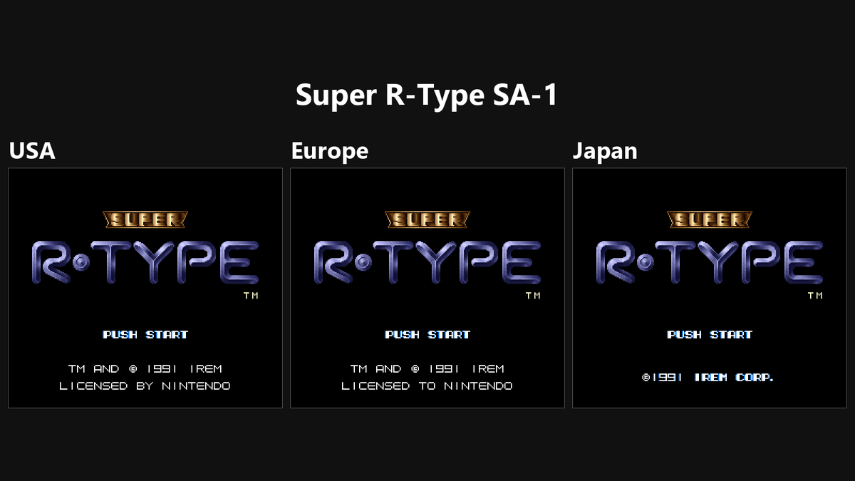HackerVilela's tweet photo. NEW RELEASE: Super R-Type SA-1 now works with all three versions: American, European and Japanese! No more slowdown, whichever cartridge you own.

Download &amp; source code: https://t.co/3B7MRL0eAA https://t.co/KiCVtwZG3w