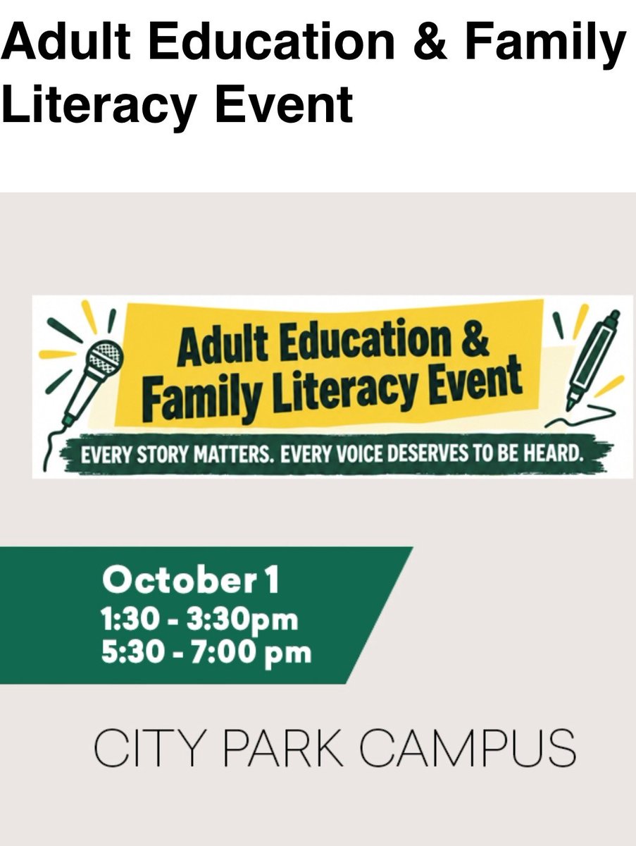 delgadocc's tweet photo. Thursday is a great day to support Delgado Community College's Adult Education Program!👏📷 Check out our student readings, art showcases, and book release/ signings today! It's all happening from 1:30-3:30p &amp; 5:30-7p inside the Dolphin Den at our City Park Campus! https://t.co/2EXWdinaTt