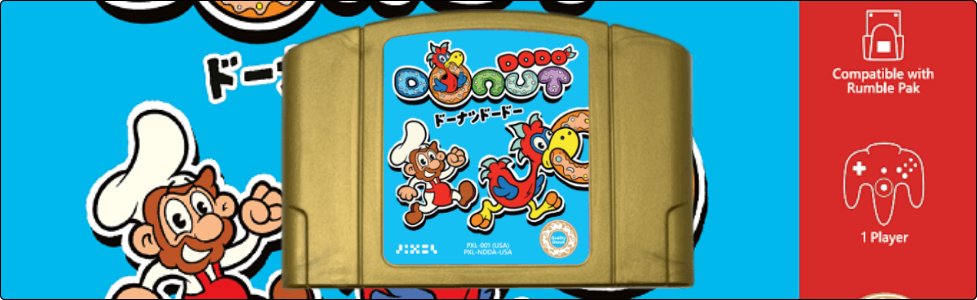 DefaultDNB's tweet photo. [A stunningly nostalgic arcade game for the N64 with a physical release!]

ReCollect64 Reviews No. 113

Donut Dodo ~ Oct 1, 2026

https://t.co/QTkpCc85eq

#N64 #ReCollect64 thank you to @pixelgames https://t.co/DmMptXExZf