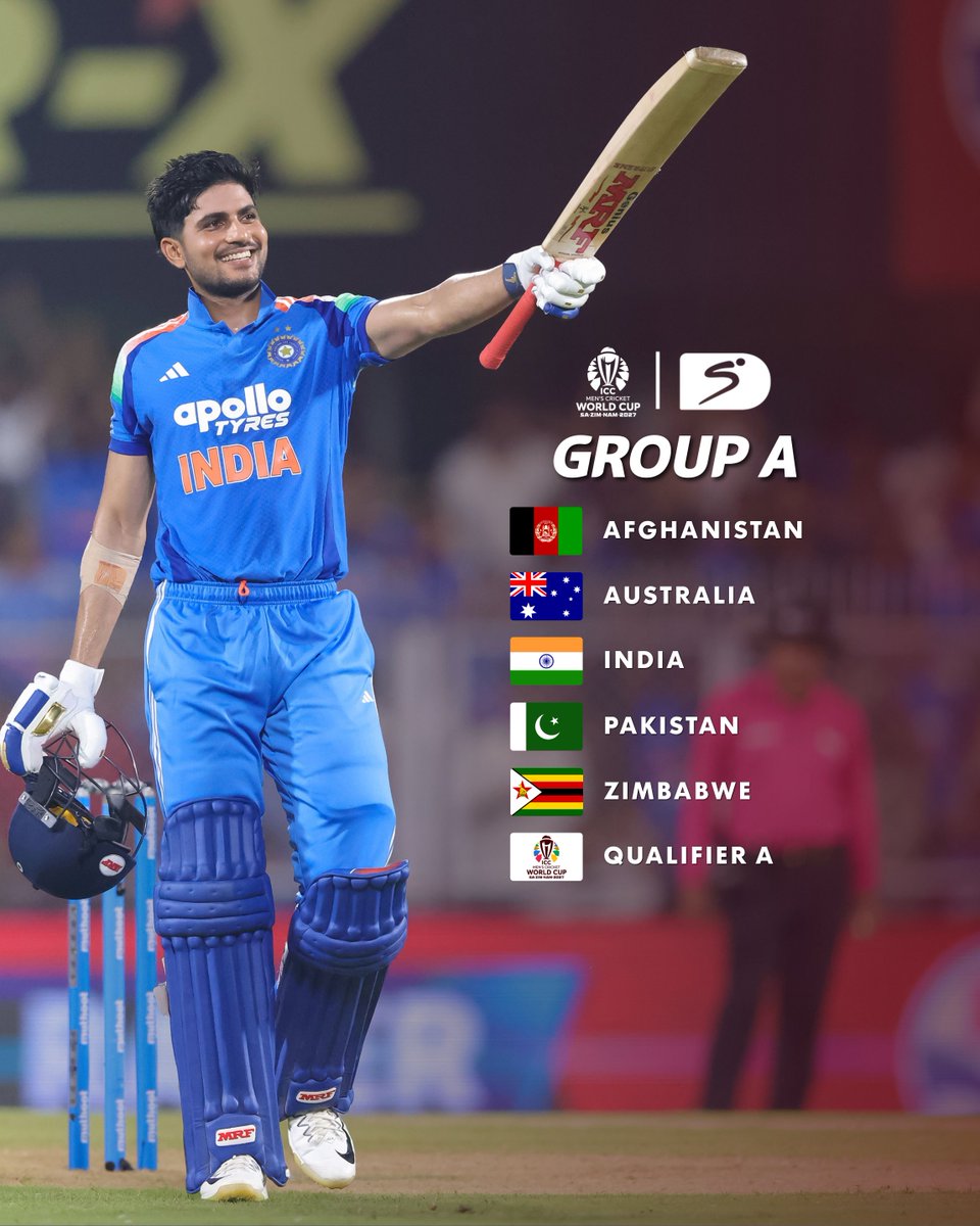 SuperSportTV's tweet photo. Group A is confirmed 🤩🔥

The countdown to the #CWC27 has officially begun 😏

#SSCricket https://t.co/uZ206iqAJV