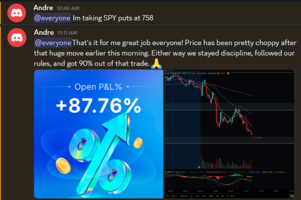 SoFlowTrading's tweet photo. Another Day Another Dollar on $SPY puts 🎯

Nearly 90% on the move. Grateful to kick off October on a positive note. 🙏

Stayed disciplined, followed the rules, and called it a day. When the market gets choppy, patience is part of the system—wait for your setup. https://t.co/JW3bwuwEEc