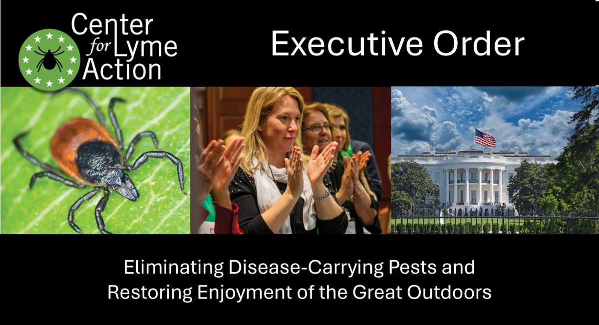 lyme_action's tweet photo. TY to all advocates who have made your voices heard! This historic executive order is designed to mobilize the federal government for Lyme and tick-borne disease patients. Another good step! Read more https://t.co/B56XmDjpfk https://t.co/zvs5KClT16