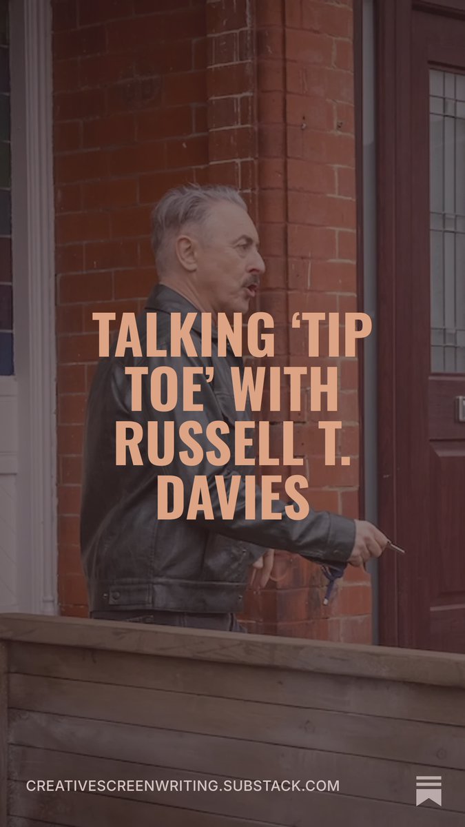CreativeScreen's tweet photo. @russelldavies63 discusses balancing fear, tenderness, humor, and character in #TipToe.
#WritersRoom #TVWriters #Storytelling #STARZ
https://t.co/CBpAouNrEU https://t.co/h8LscypRKU