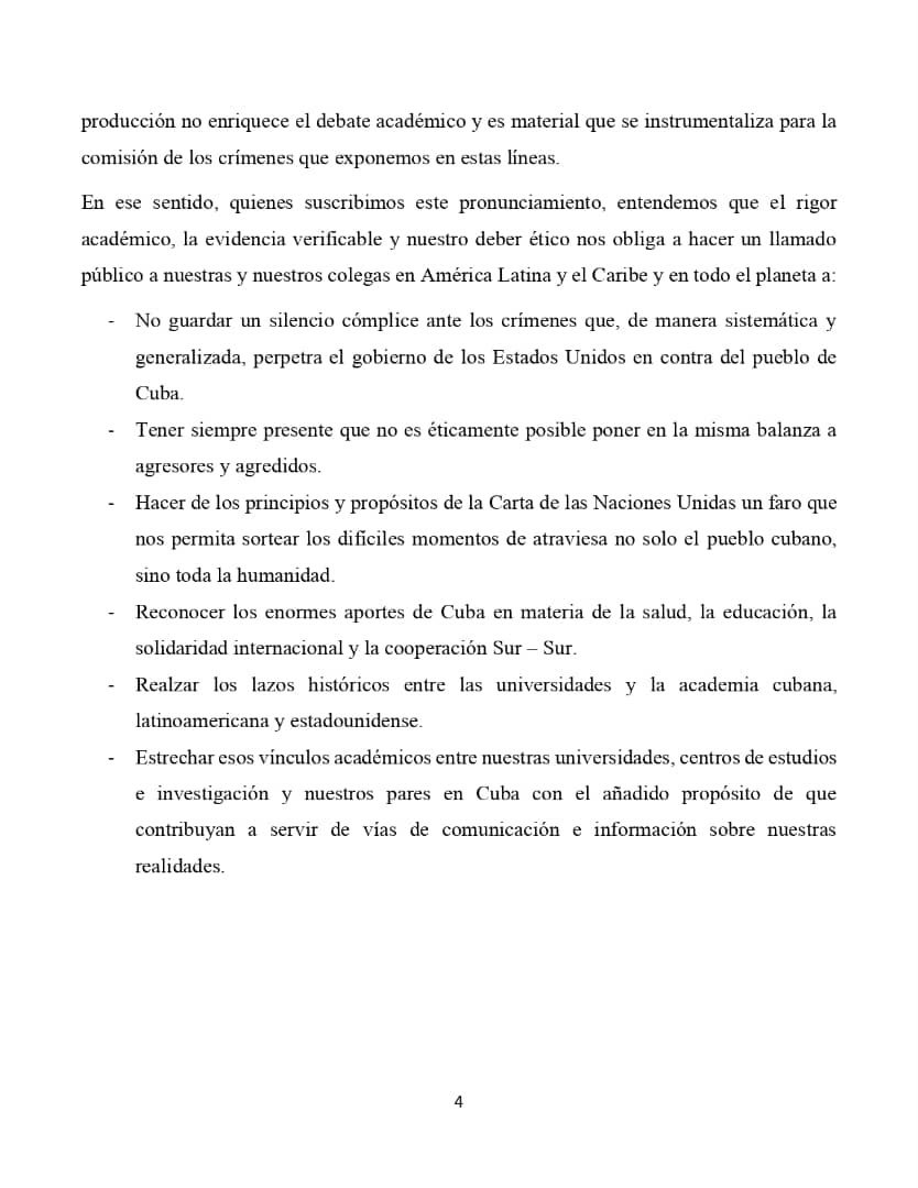 JoseRCabanas's tweet photo. En breve conozca por la prensa nuestras opiniones sobre este llamado que recorre el mundo y los intentos de un reducido grupo de funcionarios estadounidenses de limitar el intercambio académico con #Cuba https://t.co/ETlpp9F7m5