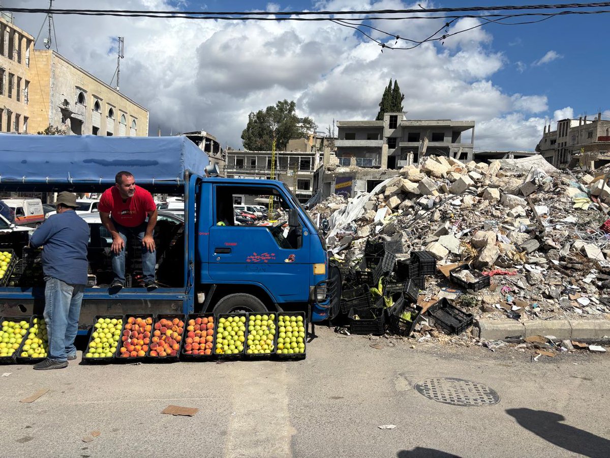 UNSCOL's tweet photo. Amidst the devastation, Mr Arnault was impressed by the unbroken will of the women, men and children of Nabatieh who are determined to stay and rebuild their lives, their homes and their city. https://t.co/ytOW3i3SHN