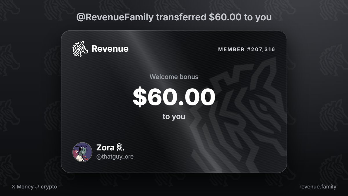 thatguy_ore's tweet photo. @RevenueFamily Welcome bonus received, $60.00 from @RevenueFamily https://t.co/ePn9n1da0D