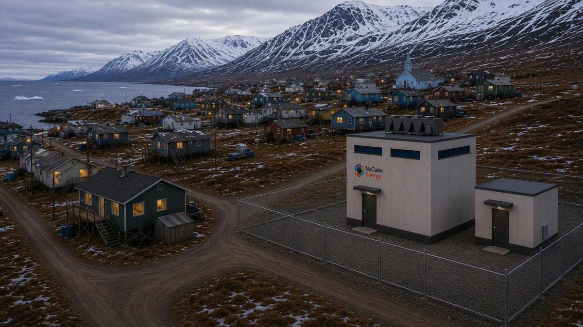 NuCubeEnergy's tweet photo. Remote power is also a logistics challenge. We are targeting Arctic regions, mines, islands, and isolated communities with a factory-built microreactor platform designed for long-life operation and firm on-site power. https://t.co/I2rowRn791