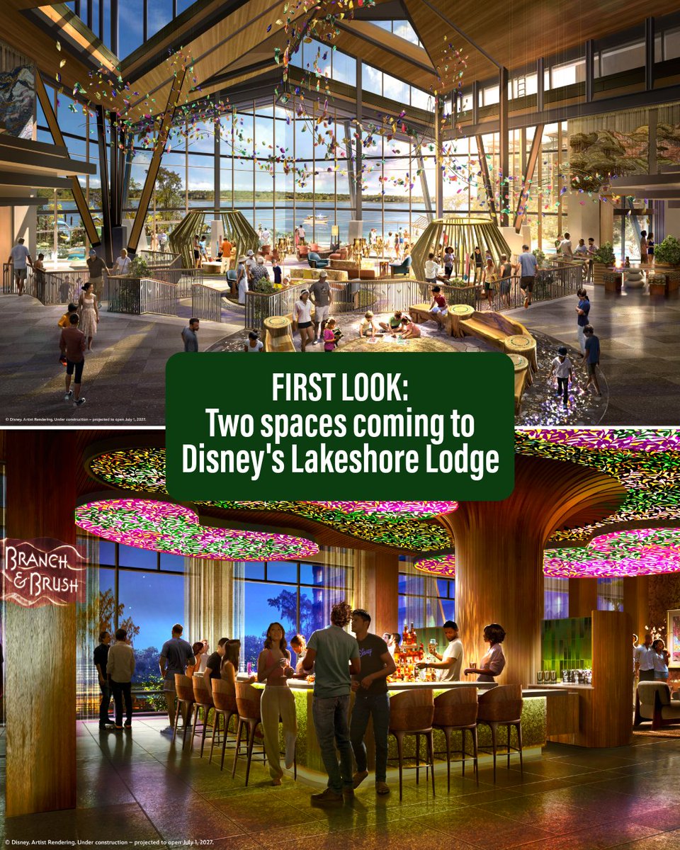 DisneyParks's tweet photo. A first look at two new spaces coming to Disney's Lakeshore Lodge ✨ https://t.co/oCy3XKZ0zC
