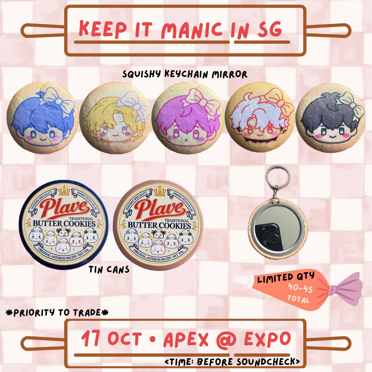 EkayNotOkay's tweet photo. Hi Fellow Pllis! Giving out some freebies at Plave KEEP IT MANIC SINGAPORE. 

For more info, do check my telegram channel, will be updating everything there! See you all ^^

Rt appreciated~ 

https://t.co/ecHGMcgdTY 

#Plave #플레이브 #KeepItManicSG #KEEP_IT_MANIC_in_SINGAPORE https://t.co/77YAw5KcJT