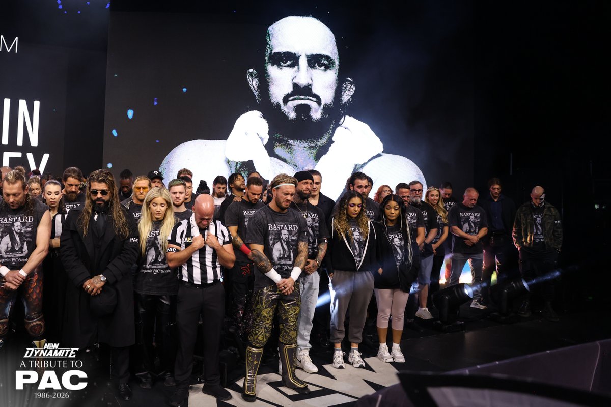 AEW's tweet photo. So many people love you so much, Ben. We'll miss you always. 🖤 https://t.co/qJnJfZrDOh