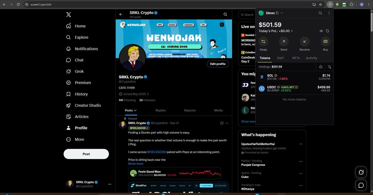 CryptoSrkl's tweet photo. @jupiter_manage Done! Love the UI on the mobile version. https://t.co/8SPvRNhzgY